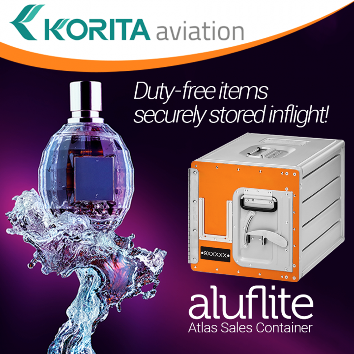 product spotlight, duty-free item storage, inflight sales, galley insert equipment, sales container, standard units, airline containers, inflight storage - Korita Aviation